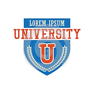 University / campus logo with text space for your slogan / tag line