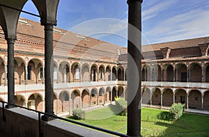 University cloister, Milan