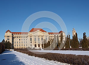 University of Debrecen in winter