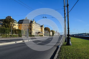 University embankment in St. Petersburg, Russia