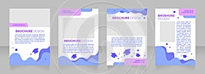 University endowments blank brochure layout design photo