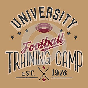 University football training camp