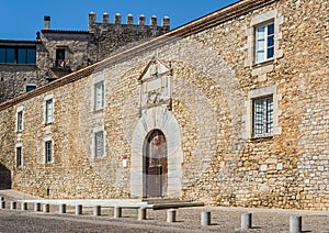 University of Girona in Sant Domenec square. Catalonia, Spain. photo