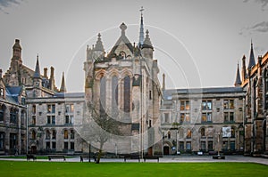 University of Glasgow at sunset, Scotland