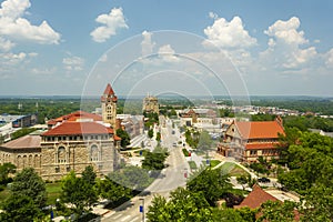 University of Kansas in Lawrence, Kansas on a Sunny Day