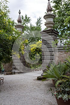 University of Padua Botanical Garden in Padua on a summer day