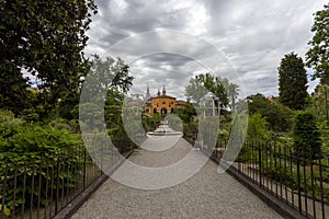 University of Padua Botanical Garden in Padua on a summer day