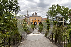 University of Padua Botanical Garden in Padua on a summer day