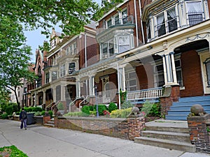 University of Pennsylvania, has many large old houses with large porches used as fraternity and sorority houses