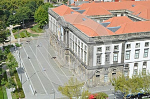 University of Porto Top View from ClÃ©rigos Church Tower in Porto, Portugal