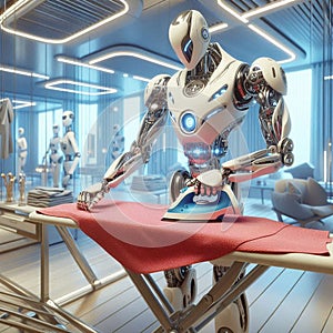 University researchers have created a robotic system that detects wrinkles and then irons the piece of cloth autonomously. photo