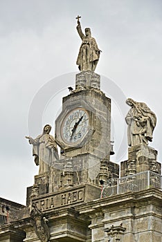 University of Santo Tomas main building facade in Manila, Philippines