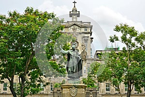 University of Santo Tomas main building facade in Manila, Philippines