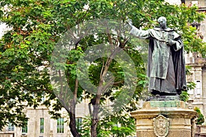 University of Santo Tomas Miguel de Benavides statue in Manila, Philippines