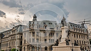 University Square in Bucharest, Romania