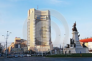 University Square in Bucharest Romania, Intercontinental Hotel - Piata Universitatii