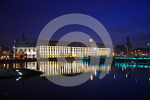 University of Wroclaw by night.