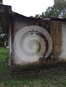 Unkept cemetery in Guatemala photo