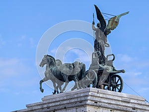 Unknow soldier vittoriano rome copper chariot winged detail