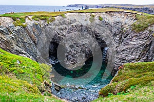 Unknown dungeon cave next to the ocean - Bonavista, Newfoundland, Canada