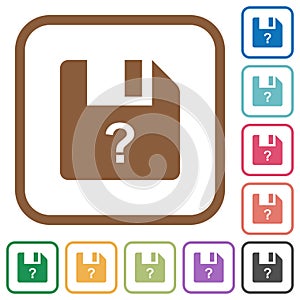 Unknown file simple icons