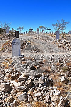 Unknown grave marker at boothill