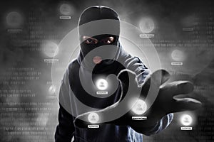 Unknown man wearing a mask