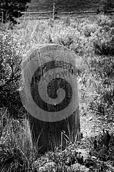 Unknown Headstone Grave Marker