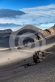 The unknown Norwegian island jan mayen in the north of the Atlantic Ocean