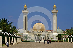 Unknown people are visiting Mausoleum of Habib Bourgiba
