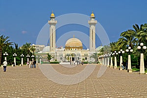 Unknown people are visiting Mausoleum of Habib Bourgiba