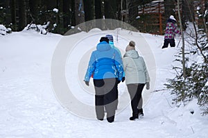 Unknown to the skiers relax, dine and drink on the terrace