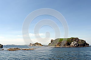 The Unkovsky Stones Islands in Peter the Great Bay of the Sea of Japan