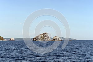 The Unkovsky Stones Islands in Peter the Great Bay of the Sea of Japan