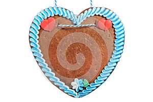 Unlabeled Bavarian gingerbread heart