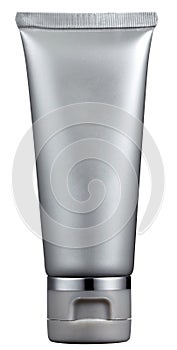 Unlabeled gray plastic tube