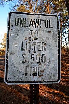 Unlawful to Litter - Ok to Shoot?