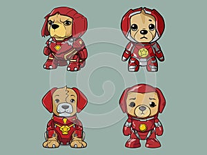 Iron Paws - Cartoon Dog in Iron Man Suit