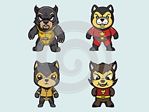 Canine Clawmaster - Cartoon Dog in Wolverine Suit