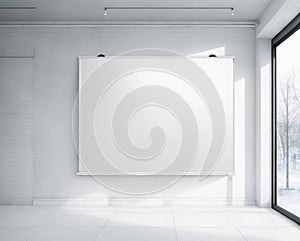 Unleash Your Creativity with our Indoor White Blank Billboard Poster.
