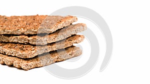 unleavened bread on a white background