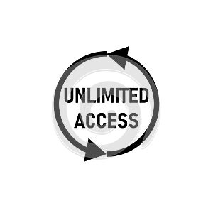 Unlimited access icon