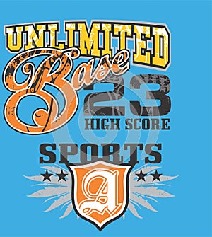 unlimited base t shirt print vector art