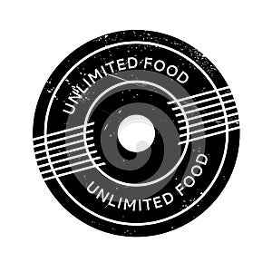 Unlimited Food rubber stamp