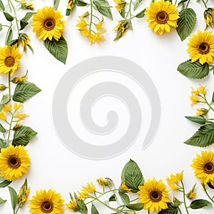 Unlimited use sunflower border