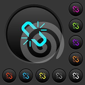 Unlink dark push buttons with color icons
