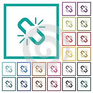 Unlink flat color icons with quadrant frames