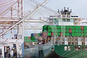 Unloading Cargo Ship