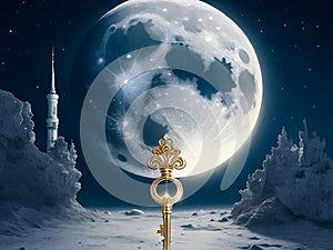 Unlock the Night Sky: Mesmerizing Key to the Moon Paintings Available Now