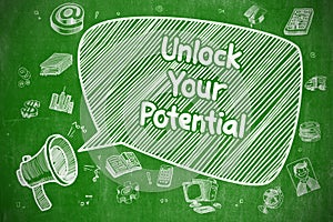 Unlock Your Potential - Business Concept.